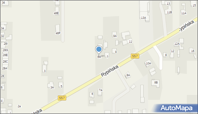 Lipno, Rypińska, 6A, mapa Lipno