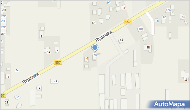 Lipno, Rypińska, 7A, mapa Lipno