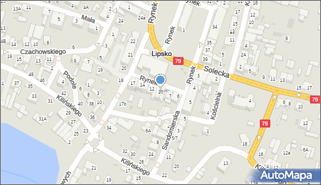 Lipsko, Rynek, 10, mapa Lipsko