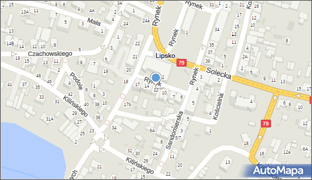 Lipsko, Rynek, 12, mapa Lipsko