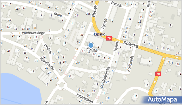 Lipsko, Rynek, 13, mapa Lipsko