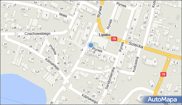 Lipsko, Rynek, 16, mapa Lipsko