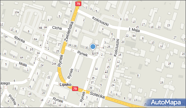 Lipsko, Rynek, 31, mapa Lipsko