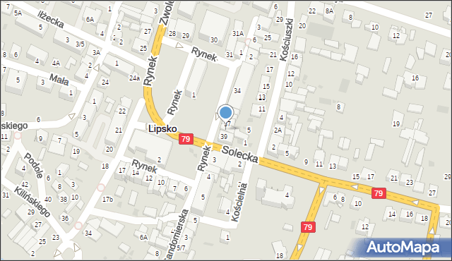 Lipsko, Rynek, 38, mapa Lipsko