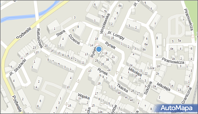 Lubań, Rynek-Sukiennice, 33, mapa Lubań