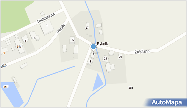 Lubowidz, Rybacka, 1, mapa Lubowidz