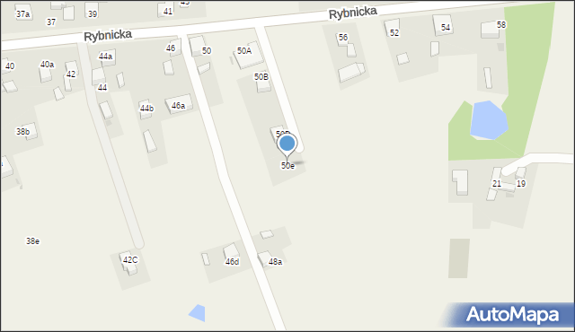 Lyski, Rybnicka, 50e, mapa Lyski