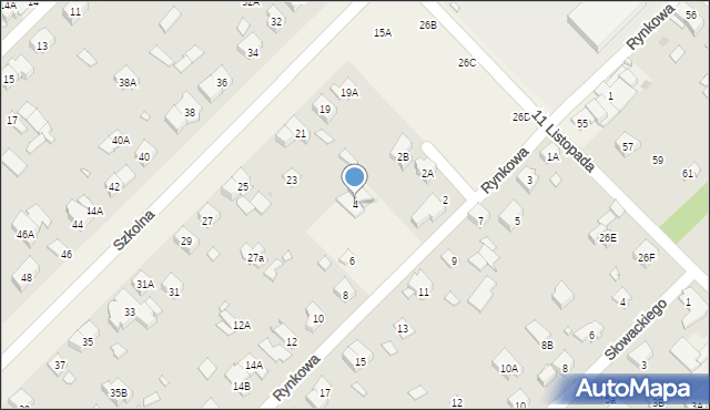 Michałowice, Rynkowa, 4, mapa Michałowice