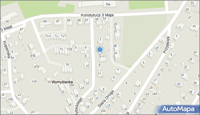 Mikołów, Rybickiego Wojciecha, 7, mapa Mikołów