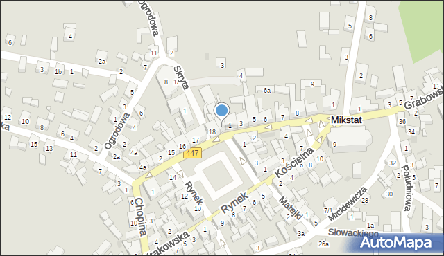 Mikstat, Rynek, 19, mapa Mikstat