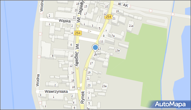 Mogilno, Rynek, 15, mapa Mogilno