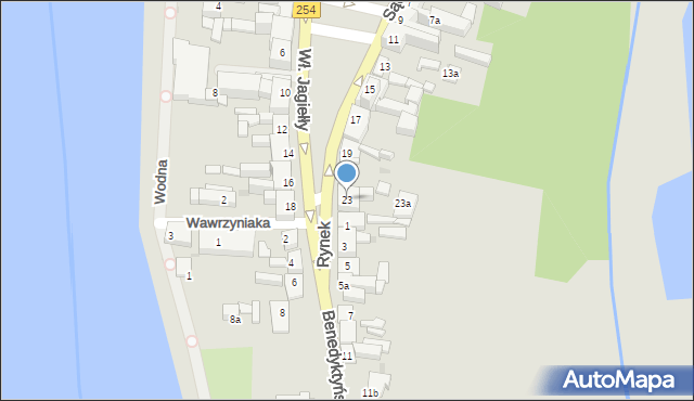 Mogilno, Rynek, 23, mapa Mogilno