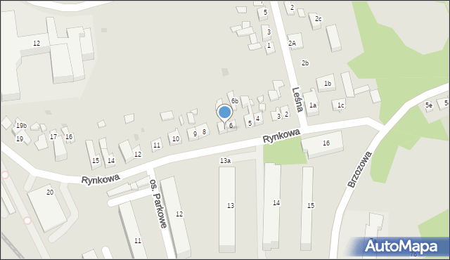 Mrągowo, Rynkowa, 7, mapa Mrągowo
