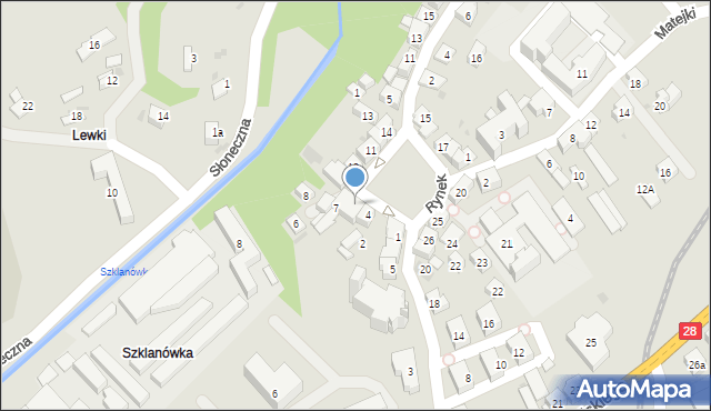 Mszana Dolna, Rynek, 5, mapa Mszana Dolna