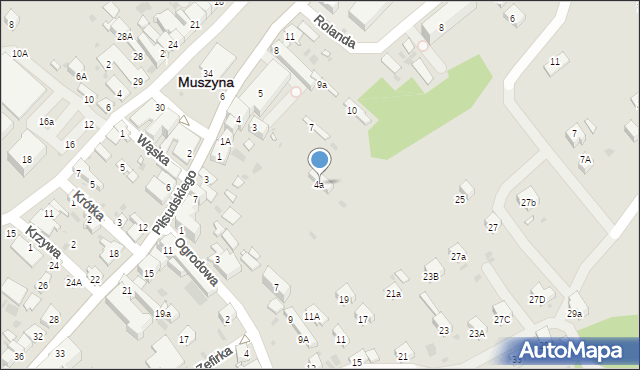 Muszyna, Rynek, 4a, mapa Muszyna