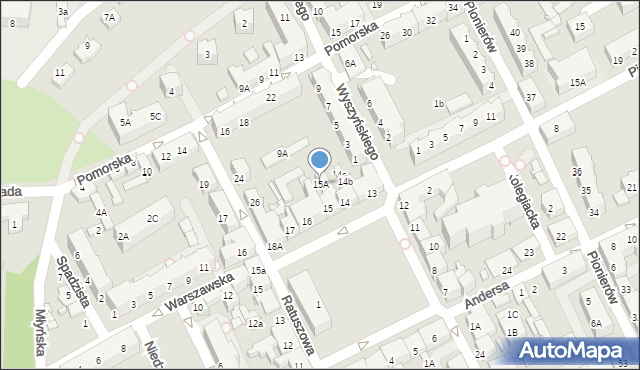 Myślibórz, Rynek Jana Pawła II, 15A, mapa Myślibórz