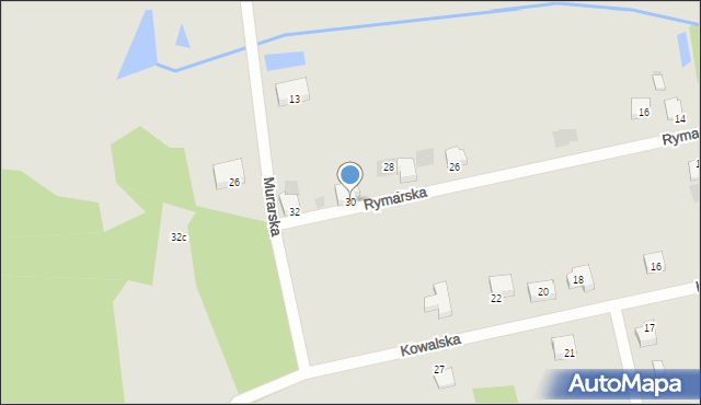 Myszków, Rymarska, 30, mapa Myszków