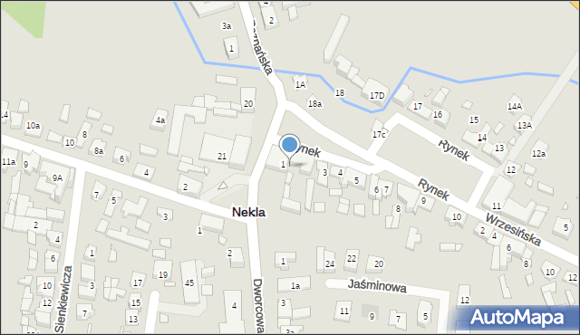 Nekla, Rynek, 2, mapa Nekla