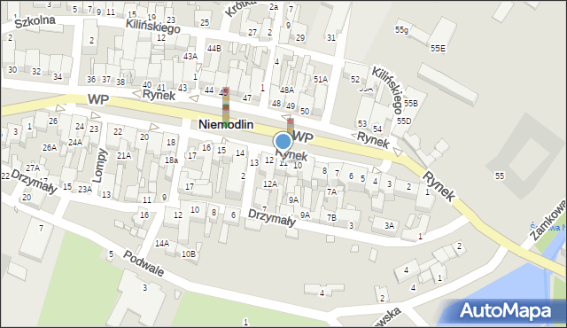 Niemodlin, Rynek, 11, mapa Niemodlin