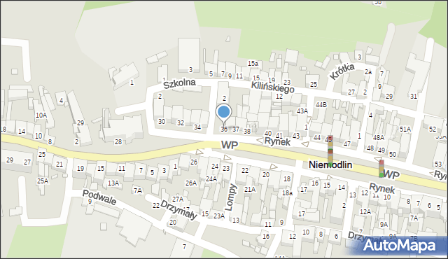 Niemodlin, Rynek, 36, mapa Niemodlin