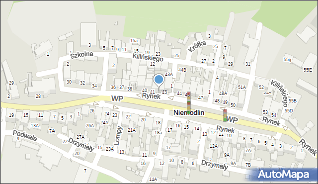 Niemodlin, Rynek, 42, mapa Niemodlin