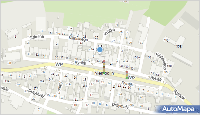 Niemodlin, Rynek, 44A, mapa Niemodlin