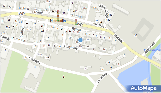 Niemodlin, Rynek, 9A, mapa Niemodlin