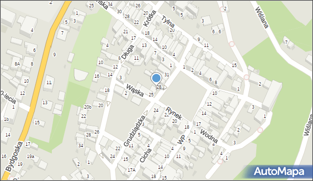 Nowe, Rynek, 27, mapa Nowe