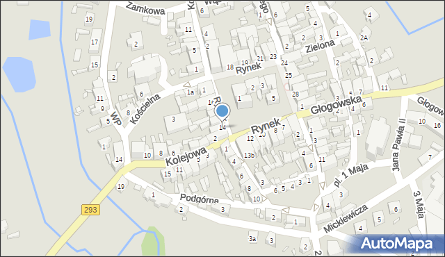 Nowe Miasteczko, Rynek, 14, mapa Nowe Miasteczko