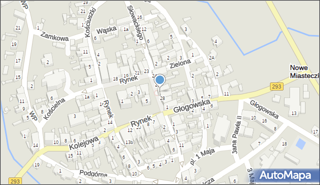 Nowe Miasteczko, Rynek, 27, mapa Nowe Miasteczko