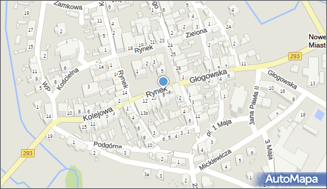 Nowe Miasteczko, Rynek, 8, mapa Nowe Miasteczko