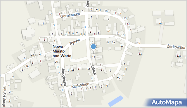 Nowe Miasto nad Wartą, Rynek, 12, mapa Nowe Miasto nad Wartą