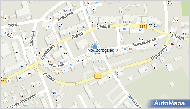 Nowogrodziec, Rynek, 10, mapa Nowogrodziec