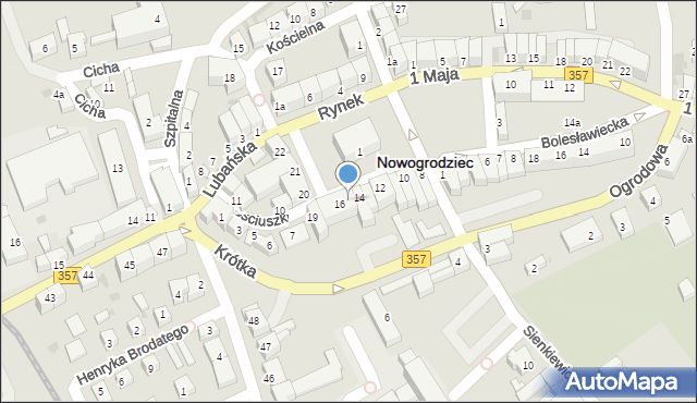 Nowogrodziec, Rynek, 15, mapa Nowogrodziec