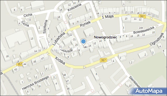 Nowogrodziec, Rynek, 17, mapa Nowogrodziec