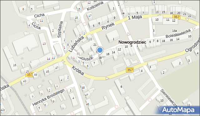 Nowogrodziec, Rynek, 19, mapa Nowogrodziec