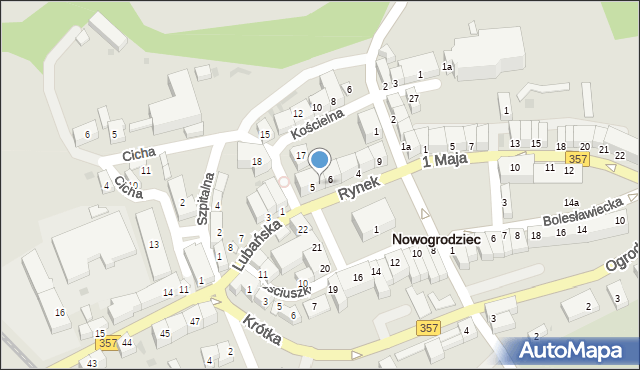 Nowogrodziec, Rynek, 2, mapa Nowogrodziec