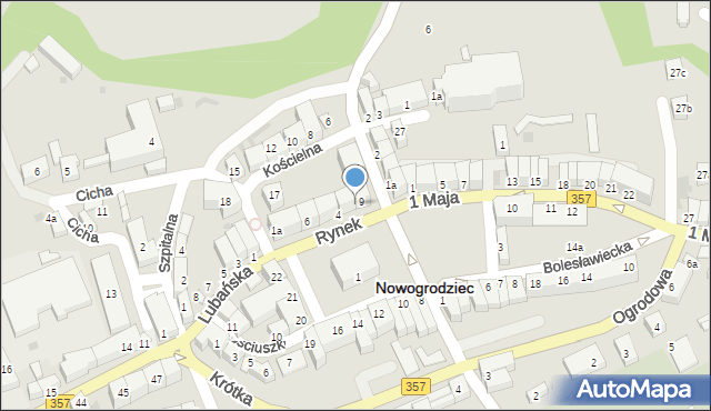 Nowogrodziec, Rynek, 5, mapa Nowogrodziec