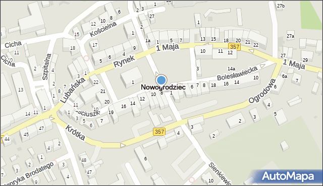 Nowogrodziec, Rynek, 8, mapa Nowogrodziec