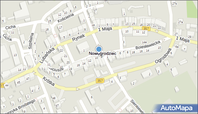 Nowogrodziec, Rynek, 9, mapa Nowogrodziec