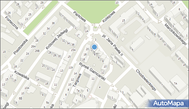 Nysa, Rynek Garncarski, 4, mapa Nysy