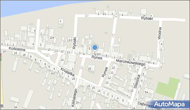 Obrzycko, Rynek, 6, mapa Obrzycko