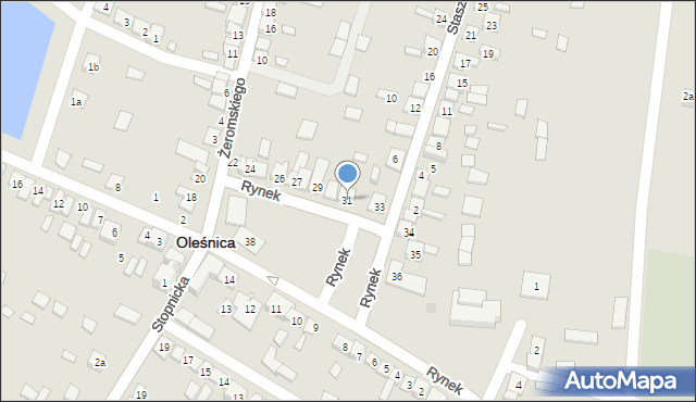 Oleśnica, Rynek, 31, mapa Oleśnica