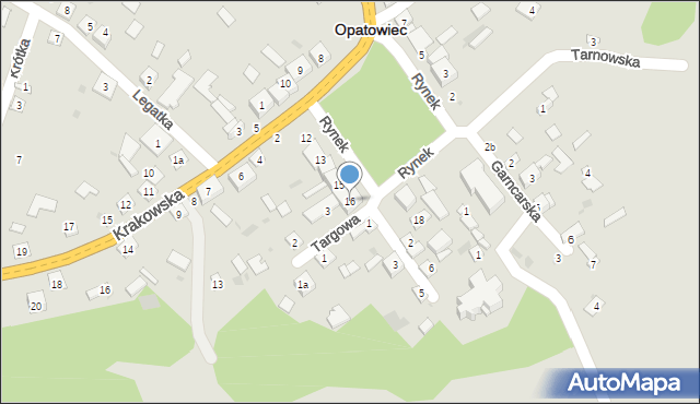 Opatowiec, Rynek, 16, mapa Opatowiec