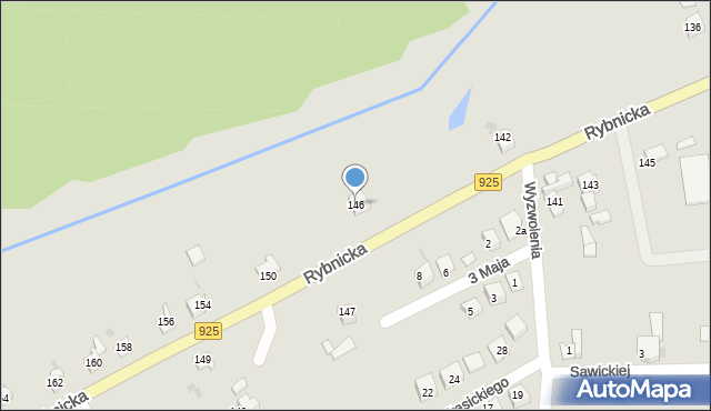 Orzesze, Rybnicka, 146, mapa Orzesze