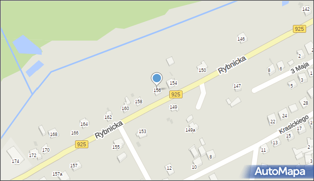 Orzesze, Rybnicka, 156, mapa Orzesze