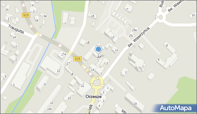 Orzesze, Rynek, 14A, mapa Orzesze