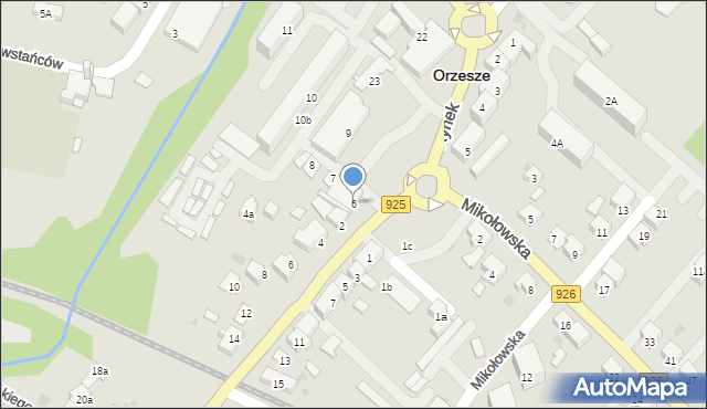 Orzesze, Rynek, 6, mapa Orzesze