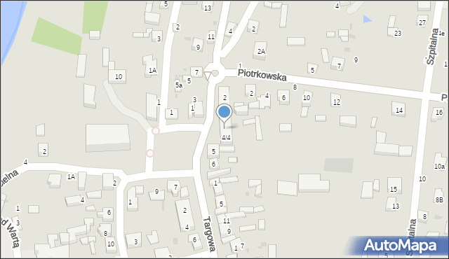 Osjaków, Rynek, 4/6, mapa Osjaków