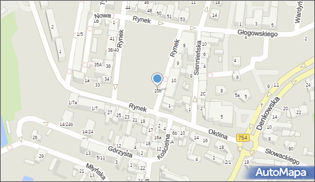 Ostrowiec Świętokrzyski, Rynek, 10b, mapa Ostrowiec Świętokrzyski
